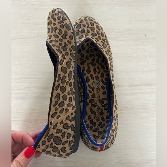 Rothy’s leopard cheetah print flats size 11.5 - Very Good Condition - Picture 3 of 6